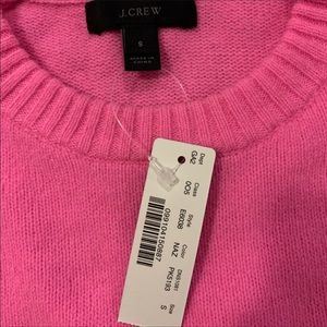 J Crew Holly sweater wool in neon azalea